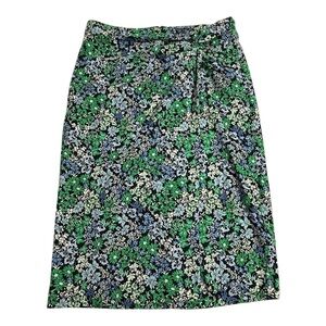 Ann Taylor Floral Midi Skirt Size 6